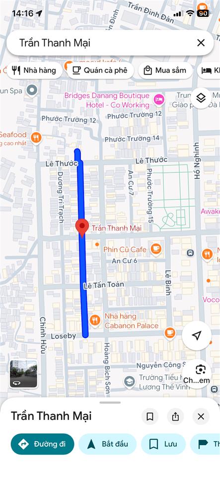 Bán nhà 3 tầng mặt tiền đường trần thanh mại