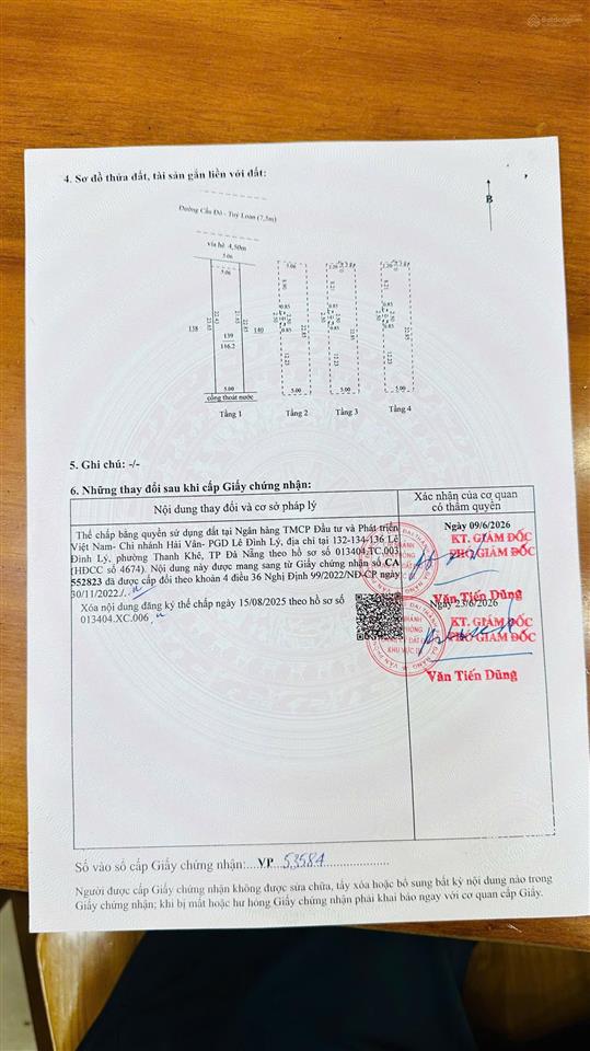 Bán tòa căn hộ mặt tiền đường 7m5 cầu đỏ túy loan dòng tiền 60 triệu/ tháng