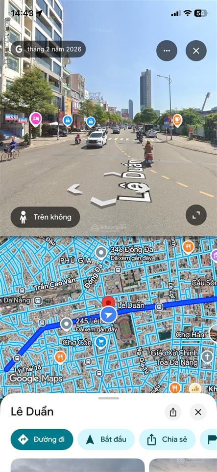 Cho thuê nhà mặt tiền phố thời trang lê duẩn ngang 10m