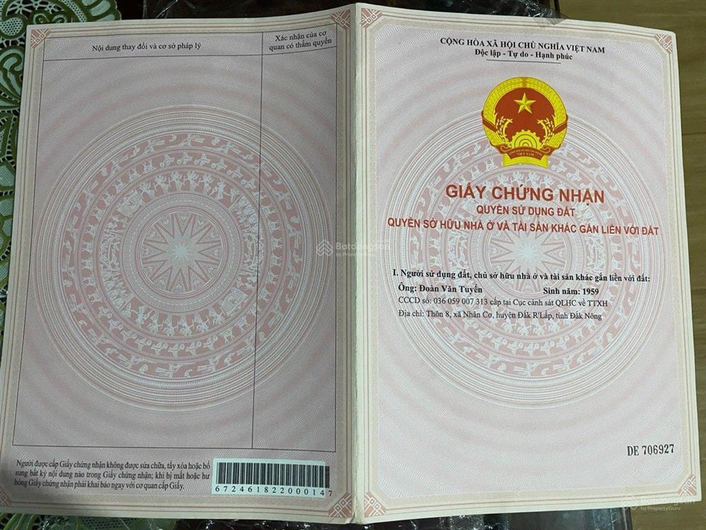 Bán đất đẹp, nguồn thu ổn định tại xã nhân cơ, đắk r'lấp, đắk nông, 2,1 tỷ