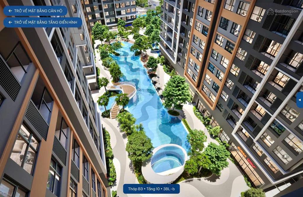 2pn 86m2 hướng đông nam siêu mát, view hồ bơi chuẩn resort tại gladia heights khang điền keppel