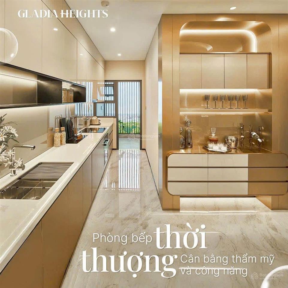 2pn 86m2 hướng đông nam siêu mát, view hồ bơi chuẩn resort tại gladia heights khang điền keppel