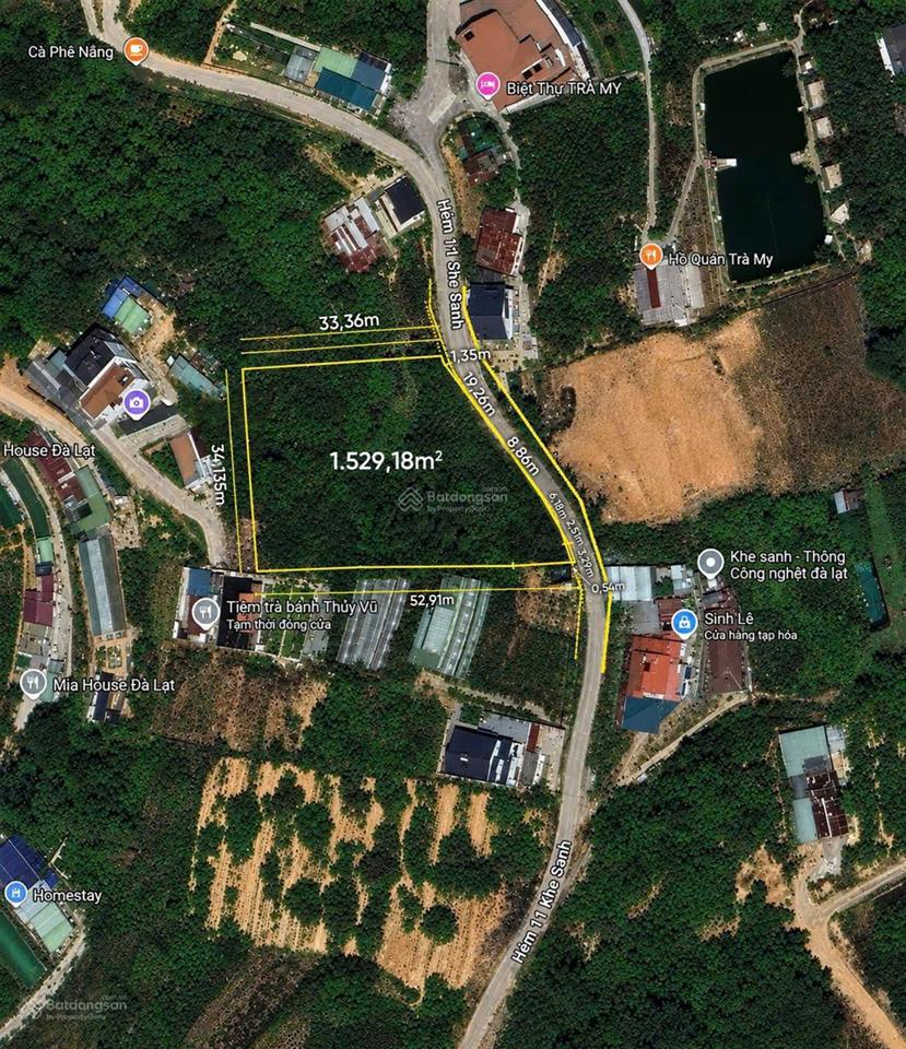 Siêu phẩm đất biệt thự view rừng thông  khe sanh, p.10, đà lạt 39 tỷ, 1530 m2, view đẹp hot!