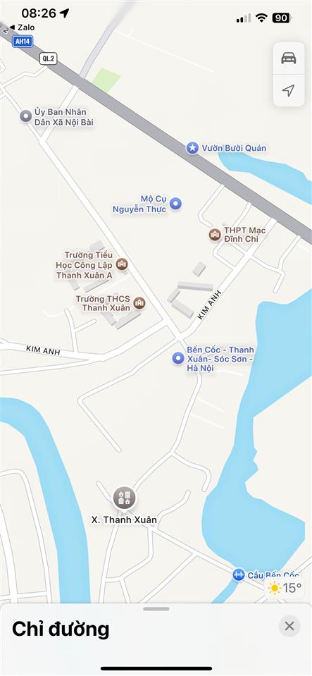 Cc cần bán 156m2 thôn đồi cốc xã thanh xuân, sóc sơn, hn. ô tô tránh kinh doanh cực tốt