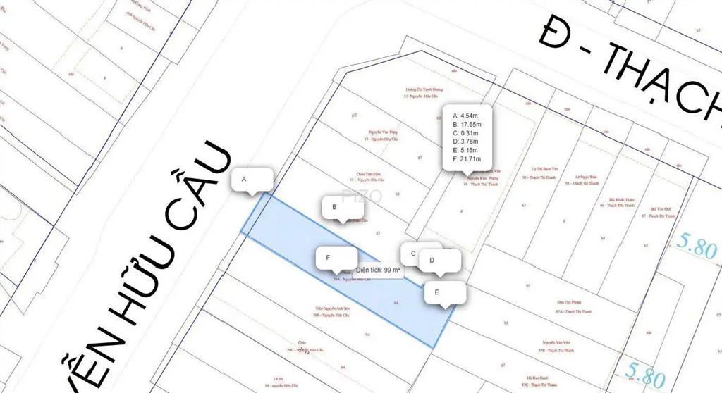 Quận 1 nhà mặt tiền nguyễn hữu cầu, phường tân định, 92,8 m2  giá 40 tỷ
