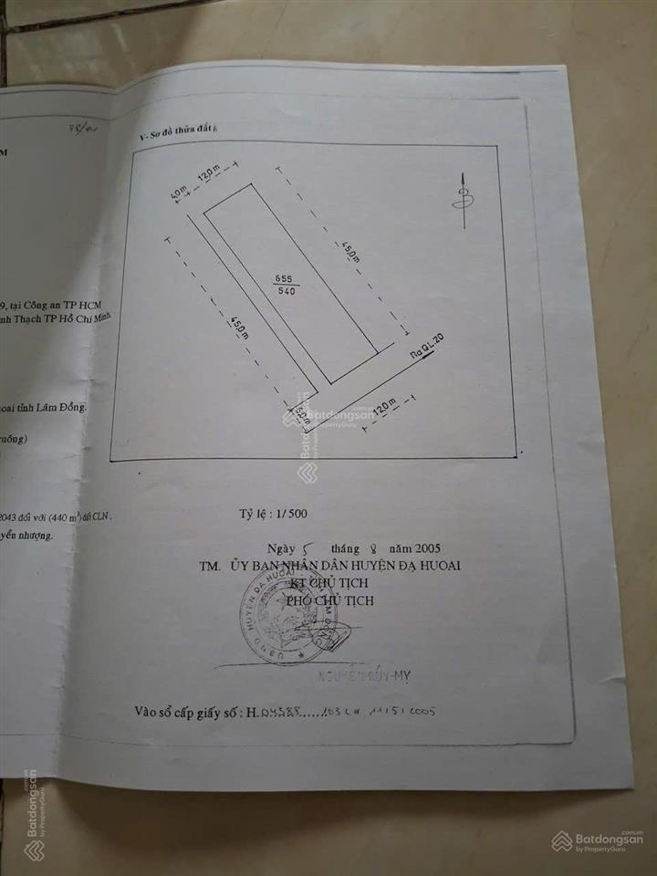 Chính chủ bán đất sau ubnd thị trấn ma đa guôi, lâm đồng diện tích 540m2 có 100m2 thổ cư