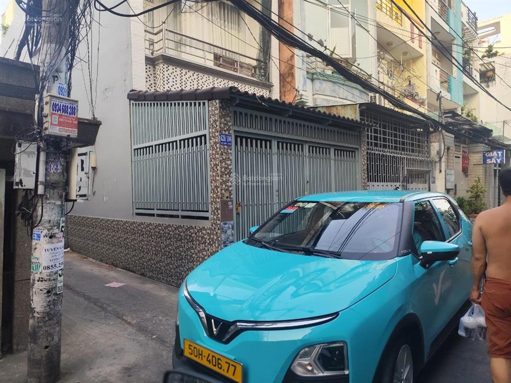 Bán gấp nhà hẻm xe hơi 5m hậu giang 77m2, 3 tầng btct 4pn 3wc, 3 căn ra mặt tiền, sổ riêng
