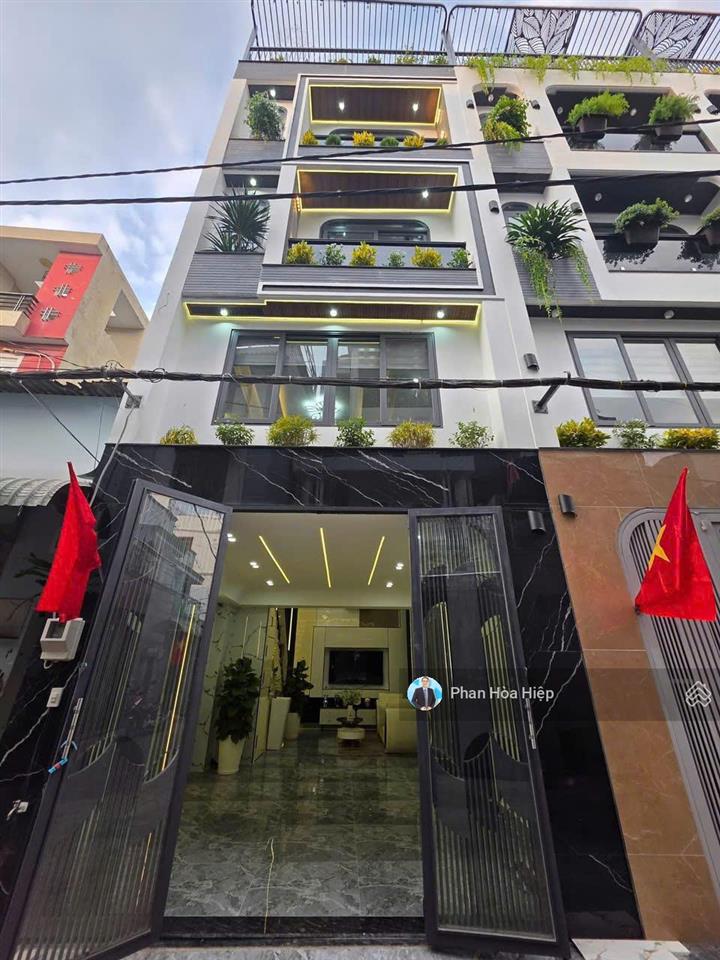Nhà chủ tự xây phạm văn chí, 64m2, 5 tầng btct, 4pn 5wc, sân thượng, hẻm 5m gần chợ tiện cho thuê