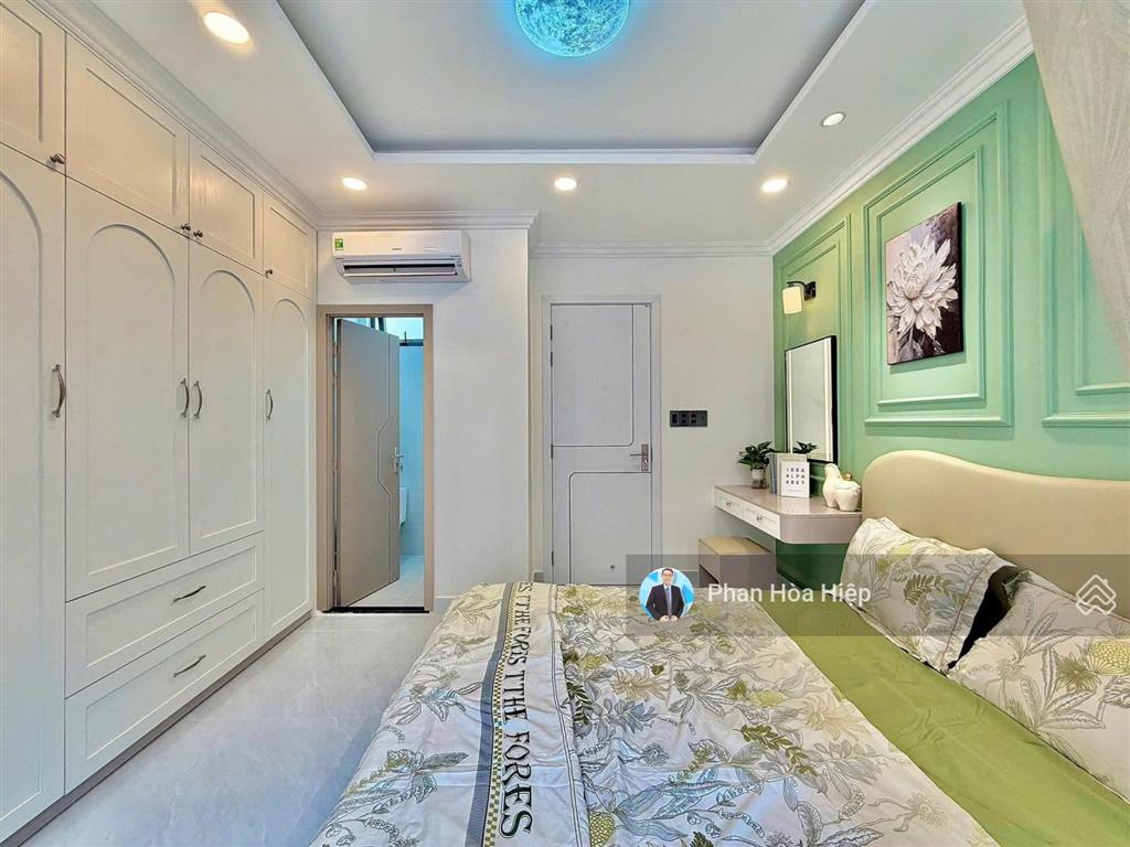 Nhà mới hẻm xe hơi xóm vôi, 40m², 4 tầng 4pn 5wc, gần mặt tiền, bx chợ lớn, tiện kinh doanh