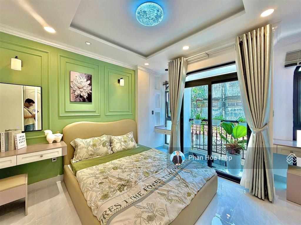 Nhà mới hẻm xe hơi xóm vôi, 40m², 4 tầng 4pn 5wc, gần mặt tiền, bx chợ lớn, tiện kinh doanh
