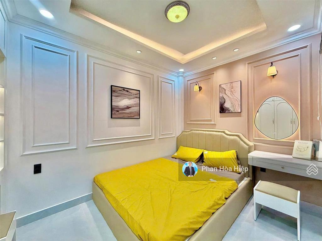 Nhà mới hẻm xe hơi xóm vôi, 40m², 4 tầng 4pn 5wc, gần mặt tiền, bx chợ lớn, tiện kinh doanh