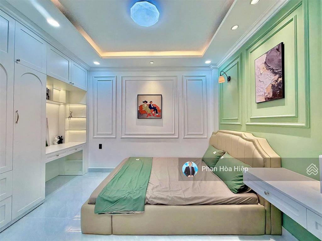 Nhà mới hẻm xe hơi xóm vôi, 40m², 4 tầng 4pn 5wc, gần mặt tiền, bx chợ lớn, tiện kinh doanh
