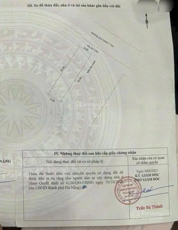 Hàng siêu hiếm  bán lô đất kẹp công viên khu e kim long  đối diện tt hành chính quận liên chiểu