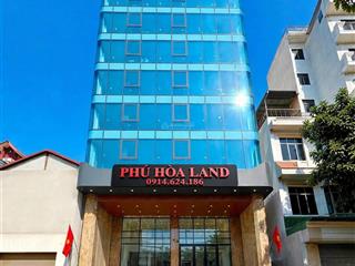 Cho thuê tòa nhà văn phòng mặt phố lạc long quân  tây hồ. diện tích 300m² x 9 tầng. mặt tiền 12m.