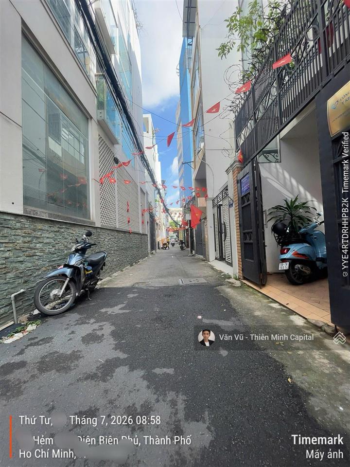 Khan hiếm! nhà điện biên phủ, quận 1. ngang khủng 5,5m. dtcn 56m23t đúc. dân trí cao. chỉ 11,8 tỷ