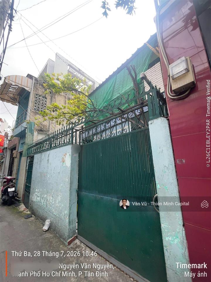 Dt khủng 99m2! khu tân định, q1. (5,7x16m) nở hậu 8m  c4 tiện xây lại. thông hoàng sa. chỉ 12,3 tỷ