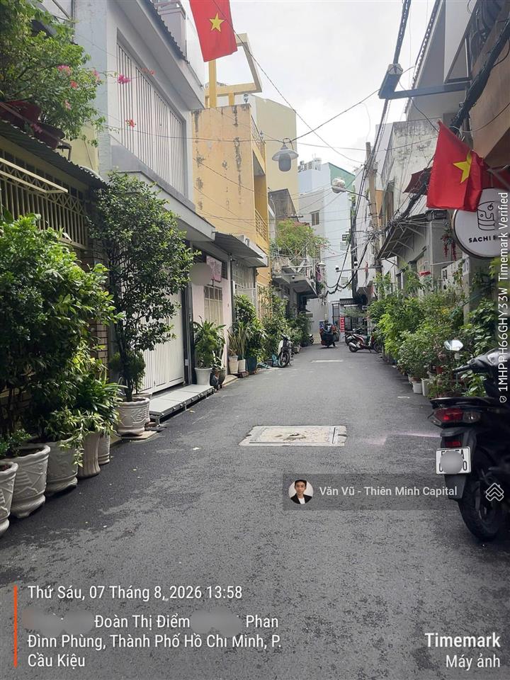 Khan hiếm! hxh đoàn thị điểm, p. 1, phú nhuận. (4x13m) nở hậu  52m2. an ninh, yên tĩnh. chỉ 12 tỷ