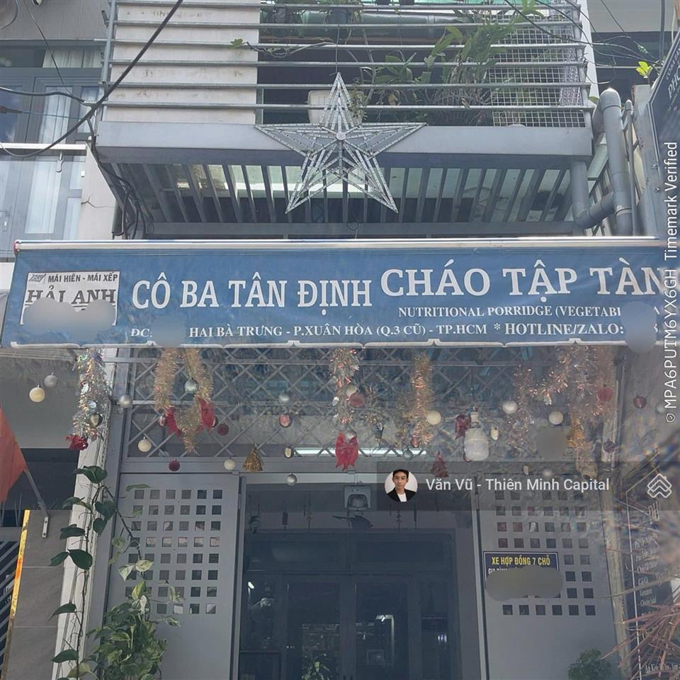 Đúng 1 căn! hai bà trưng, quận 3  sát bên nhà thờ tân định. dtcn khủng 71,1m2. chỉ 10,5 tỷ