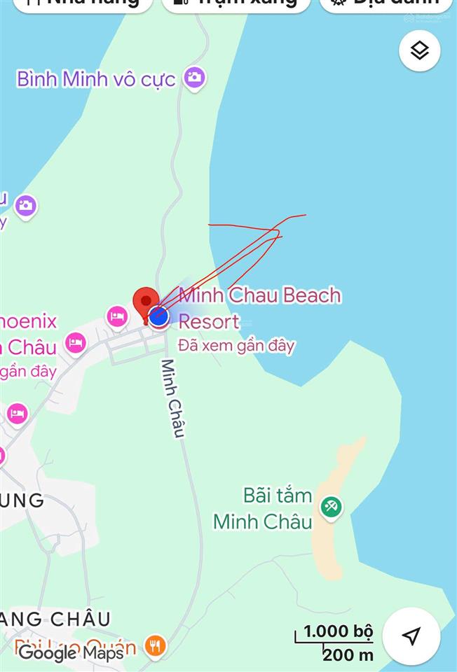 Bán mảnh đất phố đi bộ minh châu đang kinh doanh nhà hàng thùy chinh rất đông khách