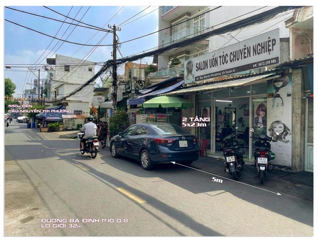 Mặt tiền chợ 5x18m~89m2 gần cầu nguyễn tri phương, chỉ 8,4 tỷ (95tr/m2)