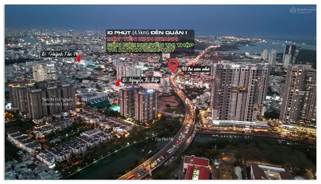 Mặt tiền vị trí đắc địa q.7 cách giao lộ nguyễn thị thập  huỳnh tấn phát chỉ 200m