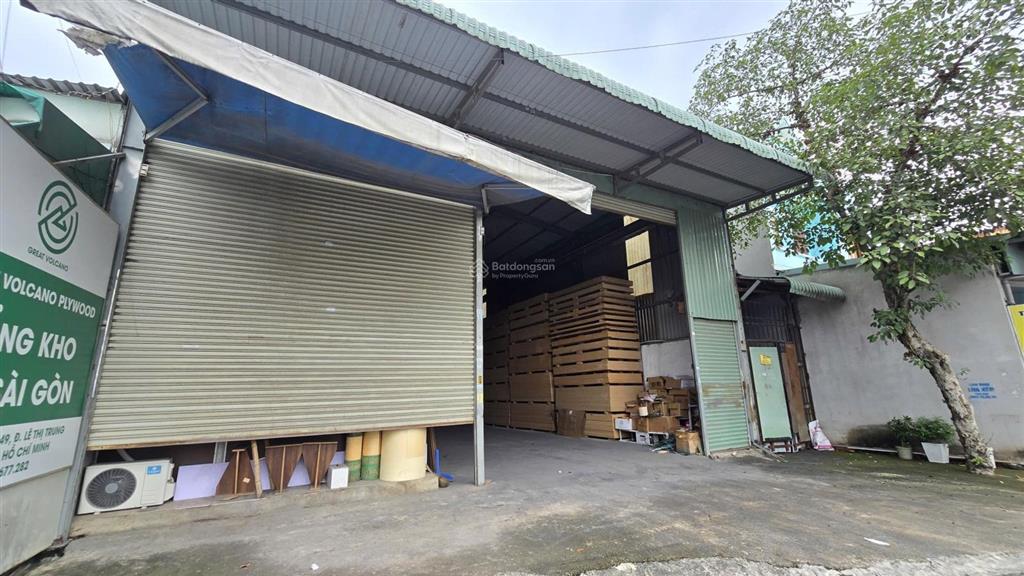 Bán kho 596,5m2 (14x42) mặt tiền đường nhựa, đang cho thuê có thu nhập 40tr/th
