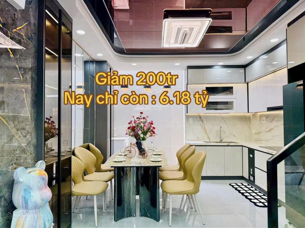 Giảm 200tr nhà mới xây 1 trệt 1 lửng 3 lầu