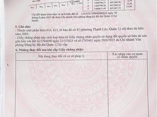 Đất 62.9m2 ngang 4.4m, sát chung cư happy one vạn xuân q12