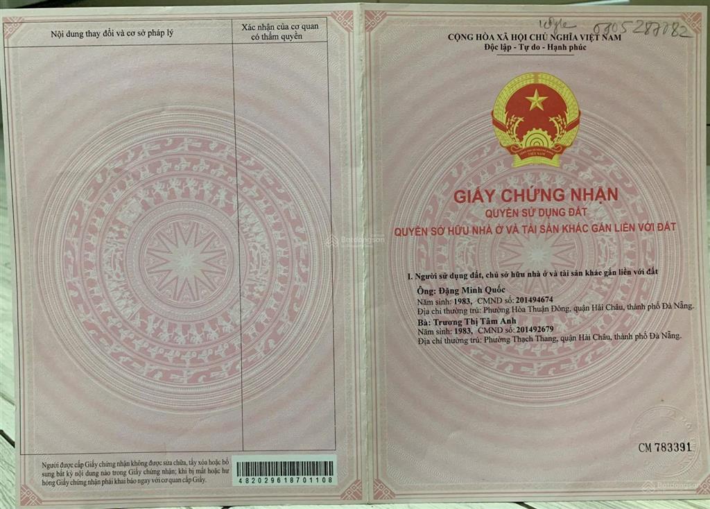 Bán đất kiệt ô tô thông thôn vân dương 1, xã hoà liên, tp đà nẵng