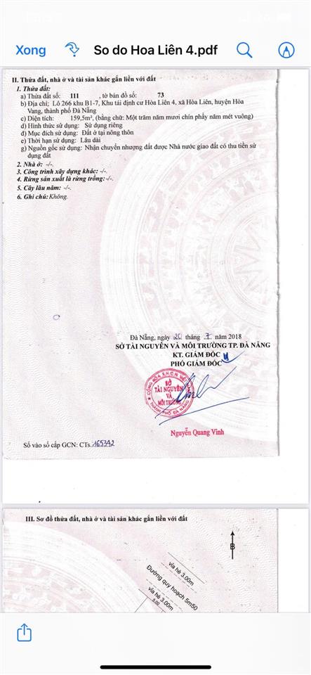 Chỉ hơn 17 triệu /m2 cho lô đất đường 5,5m khu tdc hoà liên 4 phường liên chiểu, tp đà nẵng .