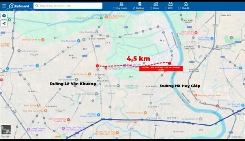 Góc 2mt. thới an  thạnh xuân. (vòng cung tây bắc). 40m.