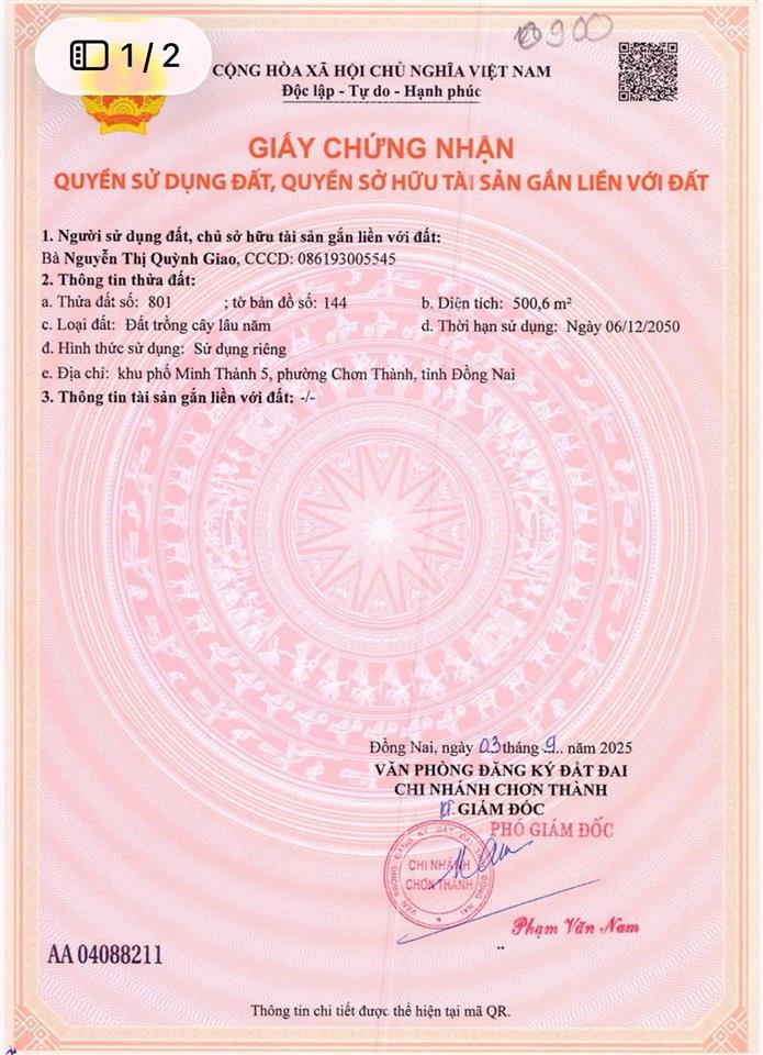 Chủ cần bán 500m2 xây trọ được ngay, vành đai kcn becamex 4633ha chơn thành đối diện cty hoạt động
