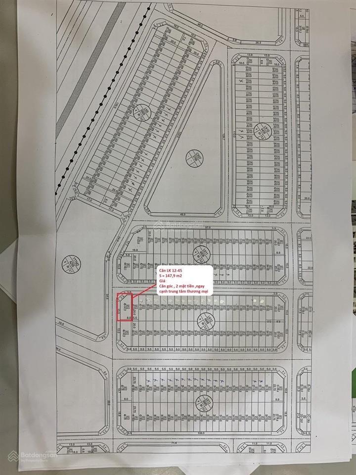 Chính chủ cần tiền bán gấp lô góc 2 mặt tiền lk1245 khu dân cư hồ mật sơn, sẵn sổ đỏ sang tên luôn