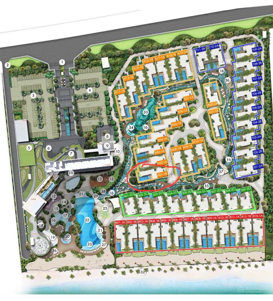 Chính chủ bán villa vip nhất dự án angsana residences hồ tràm  đã đi vào vận hành