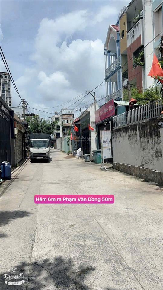 Hàng hiếm  bán đất hẻm xe tải  đường phạm văn đồng  51m2  vuông vức  4.75 tỷ