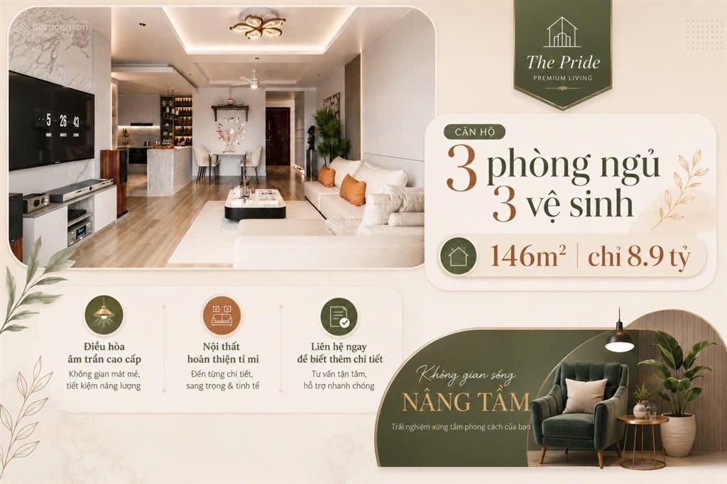 Bán trong tháng căn hộ 3 ngủ 3wc 146m² để chuyển sang dự án mới, bán cho khách mua ở thực