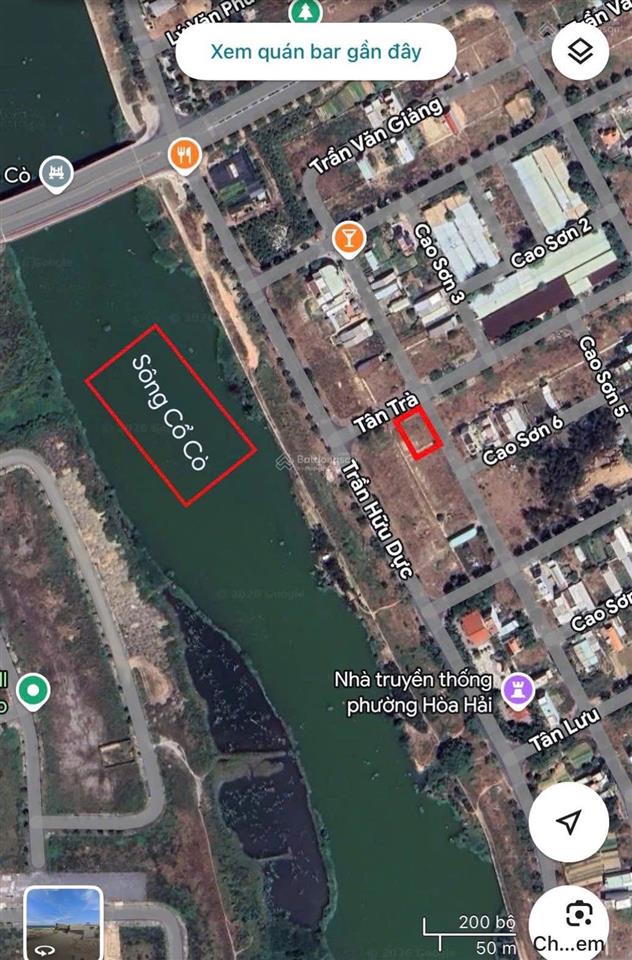 Bán lô góc sát sông gần biển đường tân trà (10.5m) giá bán nhanh