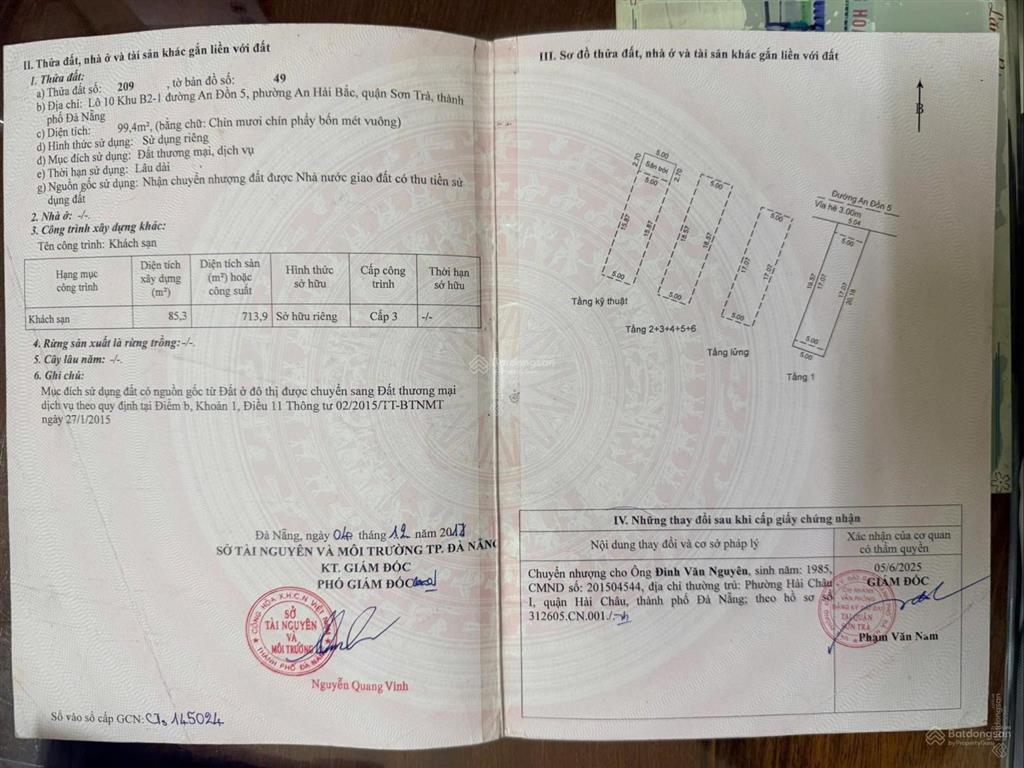 Tòa căn hộ 8 tầng + 1 tum an đồn 5, sơn trà | 16 căn hộ | doanh thu khoán 90 triệu/tháng