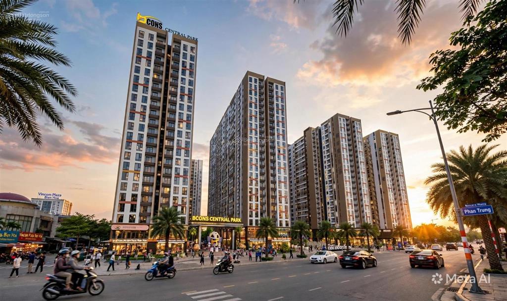 Ra mắt căn hộ 2pn 2wc 52m2 bcons central park ngay tại vincom biên hoà 0938 355 ***