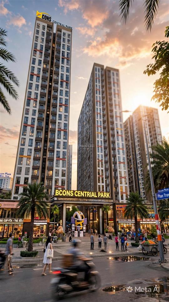 Ra mắt căn hộ 2pn 2wc 52m2 bcons central park ngay tại vincom biên hoà 0938 355 ***