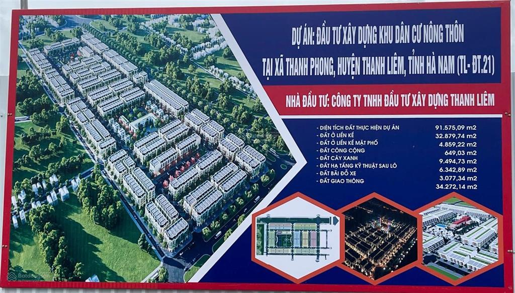 Bán lô đất nền, shop house thuộc dự án vina 68 thanh phong, thanh liêm, hà nam, đường 66m, cạnh kcn