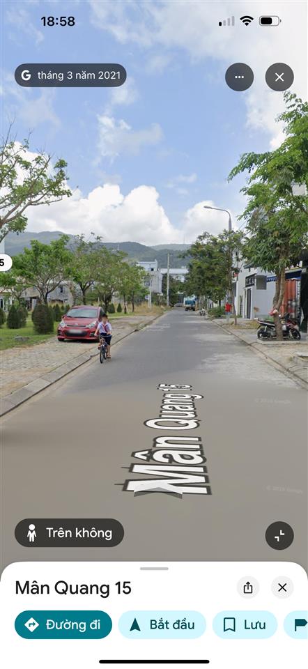 Chào bán lô đất mt mân quang 15 dt 80m ngang 5m đối diện công viên sơn trà đá nẵng