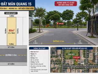 Chào bán lô đất mt mân quang 15 dt 80m ngang 5m đối diện công viên sơn trà đá nẵng