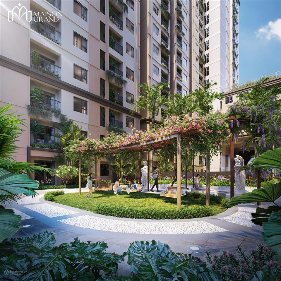 Bán căn 1pn maison grand 49m2  view nội khu thoáng mát, đã thanh toán 70%, chỉ 1,82 tỷ