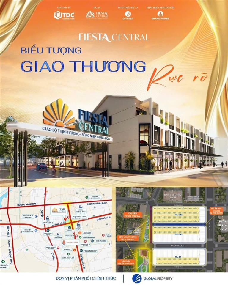 FIESTA CENTRAL BÌNH DƯƠNG - TÂM ĐIỂM KẾT NỐI KHƠI NGUỒN PHỒN VINH TRUNG TÂM THANH PHỐ MƠI