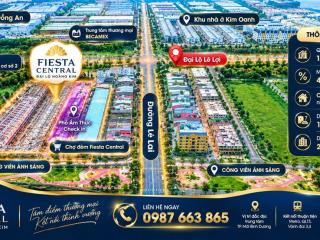 FIESTA CENTRAL BECAMEX BÌNH DƯƠNG 0987663865  – NHÀ PHỐ 2 MẶT TIỀN CHỈ 4,6 TỶ/CĂN