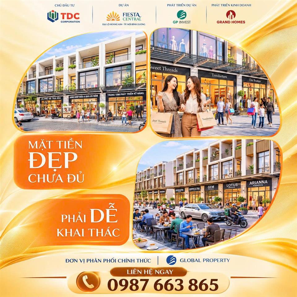 FIESTA CENTRAL – ĐIỂM ĐẾN THƯƠNG MẠI MỚI CỦA BÌNH DƯƠNG