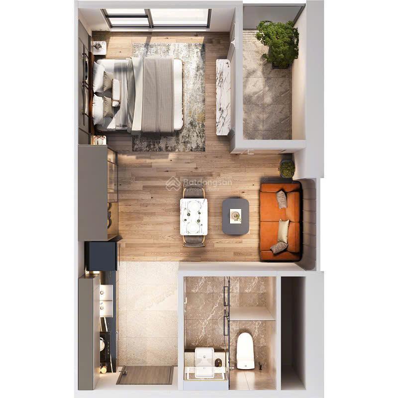 Căn studio toà y4y5 the continental & the cosmopolitan m1m2m3 imperia mik cổ loa giá 3,3 tỷ