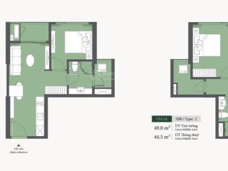 Bán nhanh căn 1 ngủ toà a3 dự án lumiere evergreen  kdt vimhomes smart city giá ~4,350 tỷ bao phí