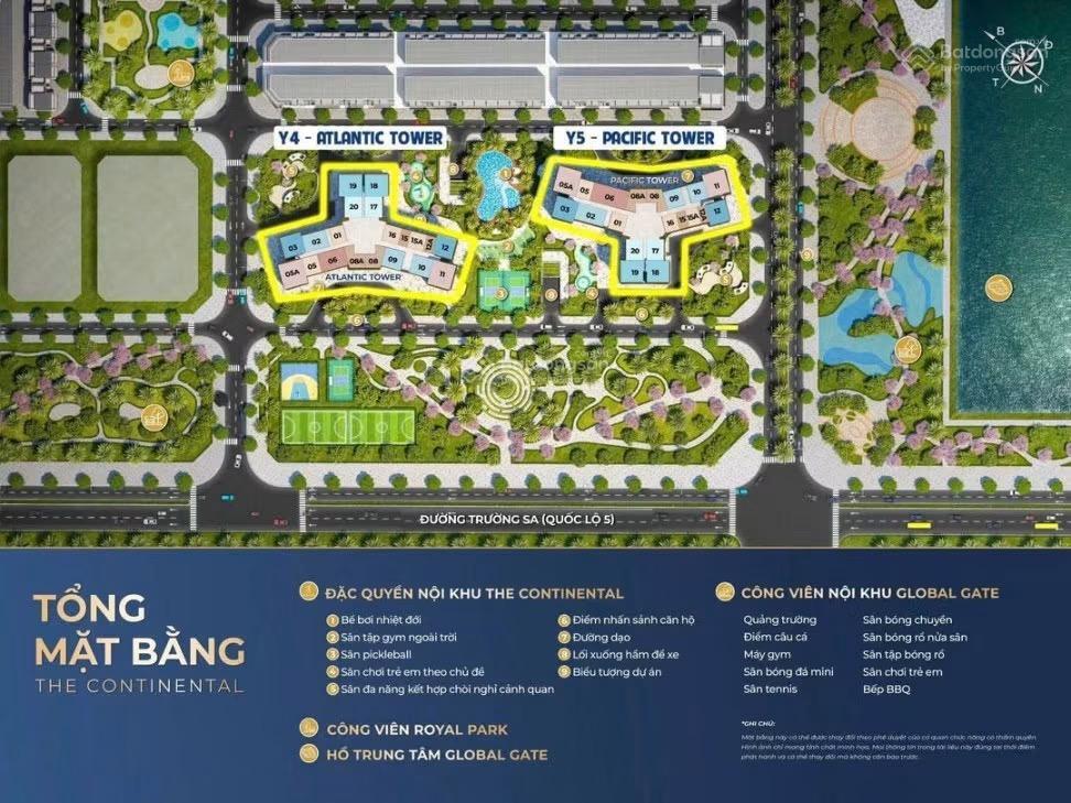 Chuyển nhượng căn hộ 1pn+ tòa y4 the continental  vinhomes cổ loa, view bể bơi, giá td 4,784 tỷ